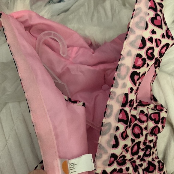 Pink cheetah heart print dog (or cat) winter/warming vest for chilly nights 🥶 - Picture 7 of 12